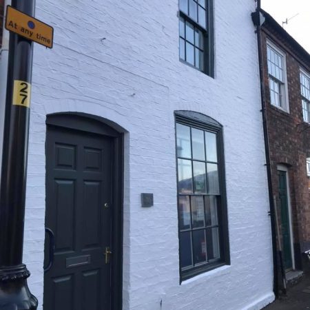 commerial shop front painted in pershore